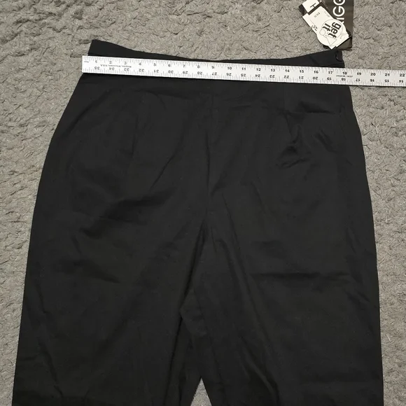 Briggs Women's 18W Black Capri Cropped Pants Stretch NWT Business Casual Preppy - Picture 8 of 10